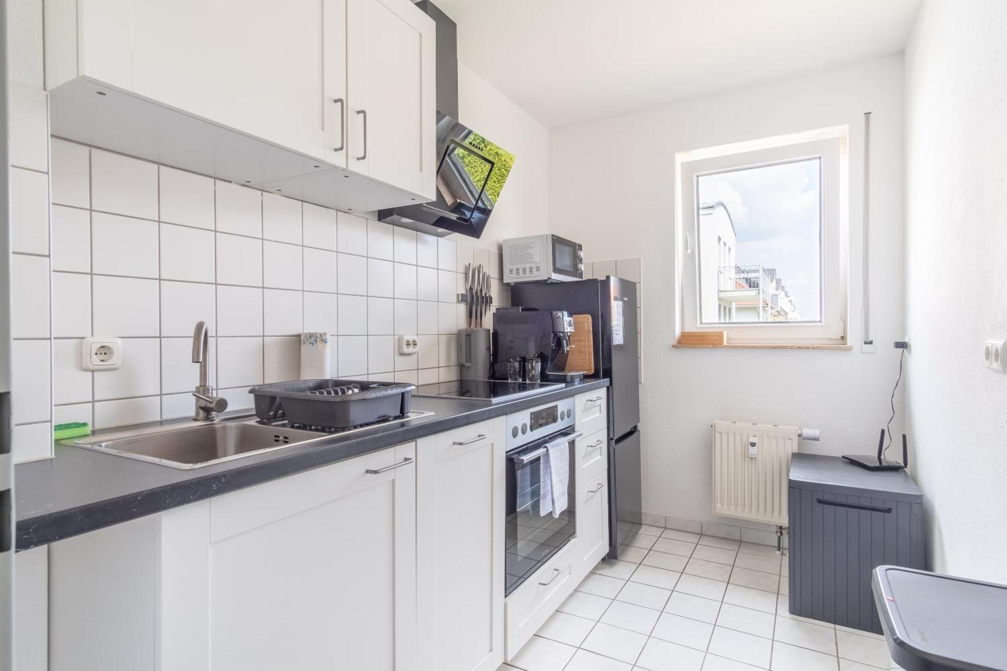 Apartament Arbeitsplatz, Balkon, Tiefgarage Naehe Neue Messe Lipsk Zewnętrze zdjęcie