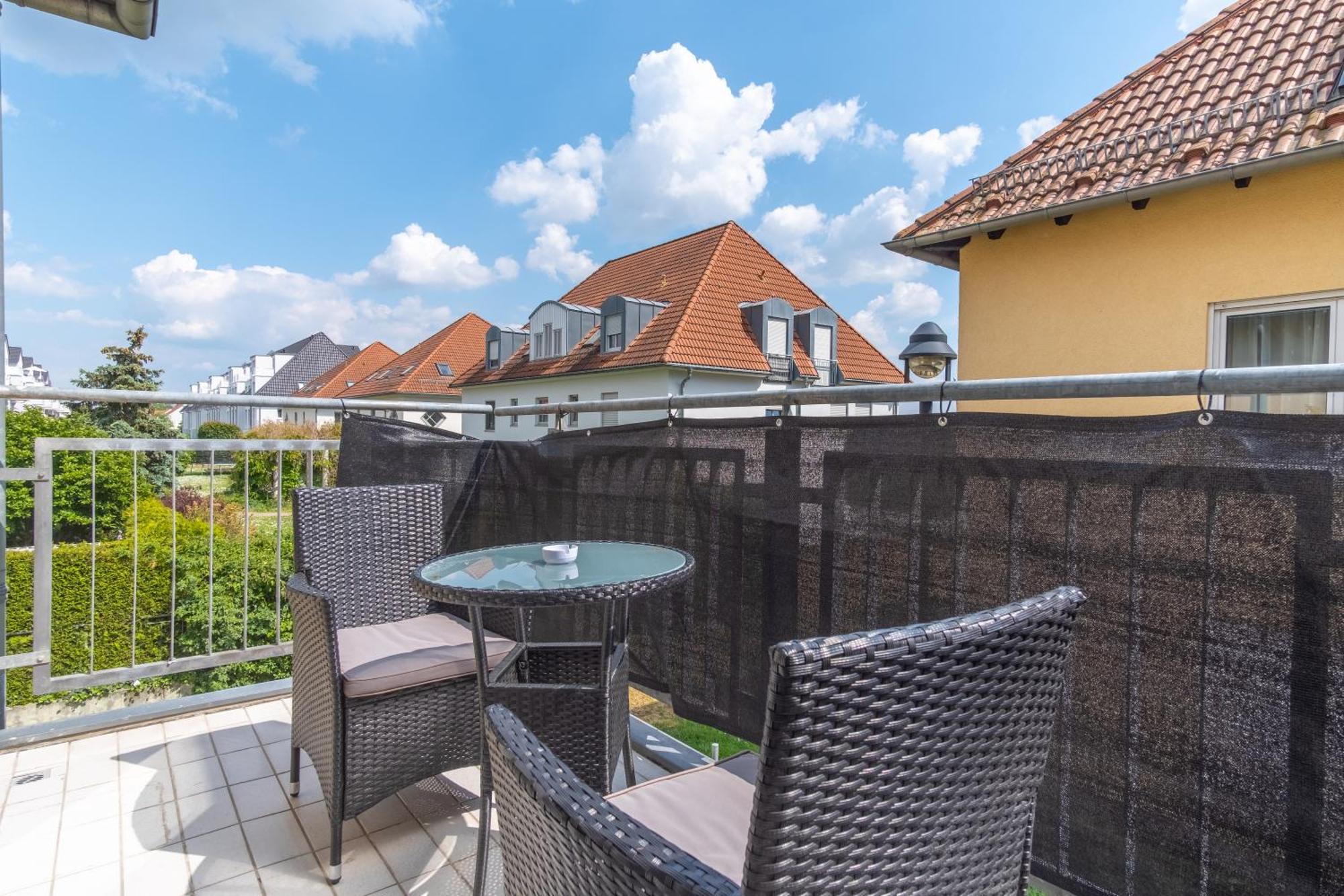 Apartament Arbeitsplatz, Balkon, Tiefgarage Naehe Neue Messe Lipsk Zewnętrze zdjęcie